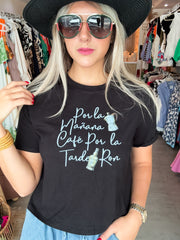 BLACK CAFÉ & RON MID-LENGTH T-SHIRT