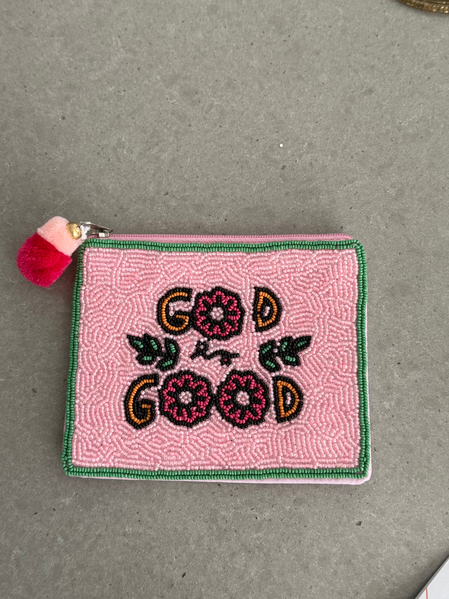 "GOD IS GOOD" COIN BAG