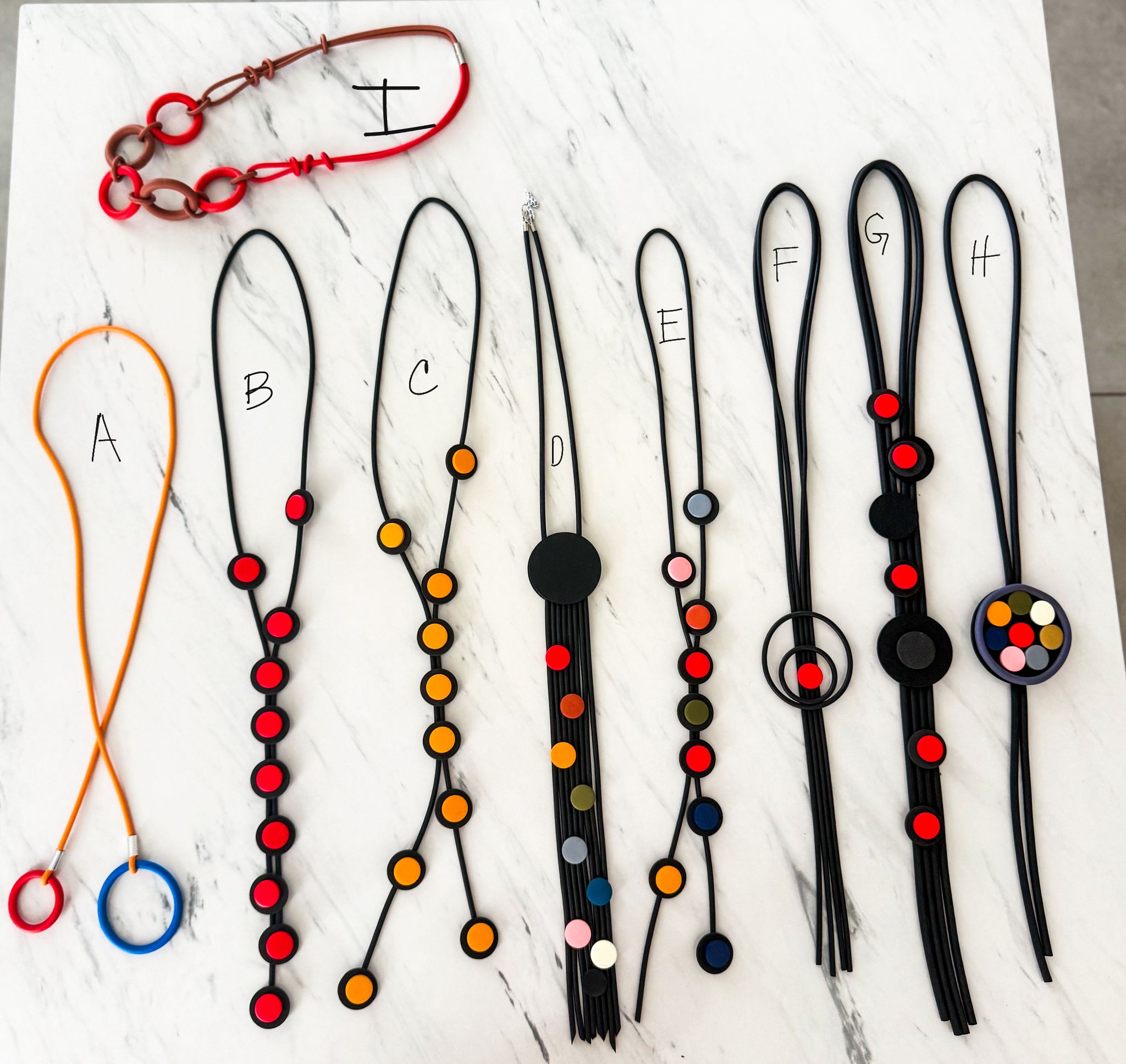 RUBBER NECKLACES