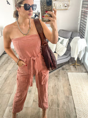 WASHED GUAVA TUBE JUMPSUIT