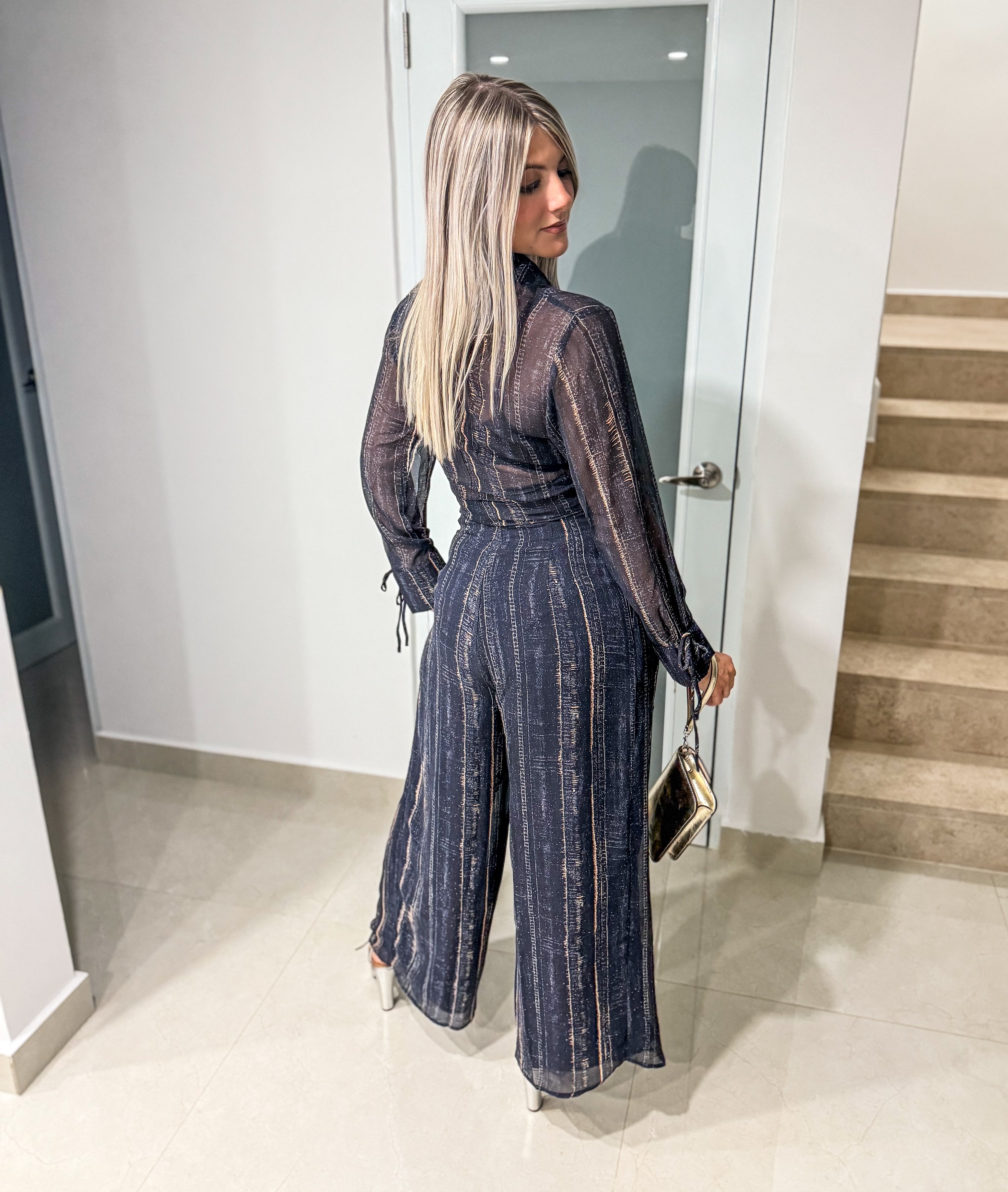 NAVY DENIM ILLUSION SET
