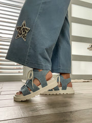 DENIM SANDALS