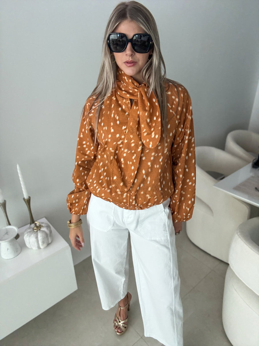 WHITE BARREL PANTS
