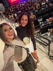 CREAM MESH RHINESTONES BLOUSE