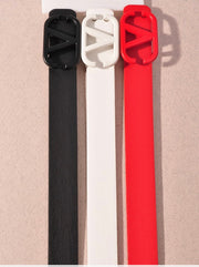 EXTRA THIN V-BUCKLE BELT