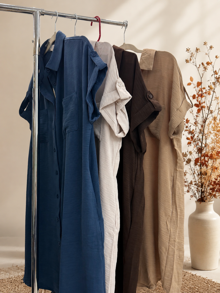 POCKET SHIRT-DRESS