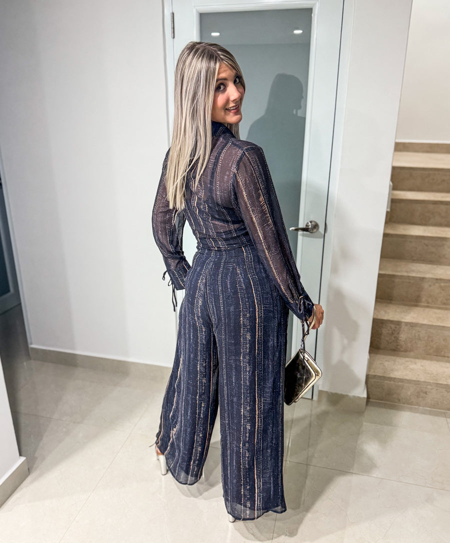 NAVY DENIM ILLUSION SET