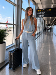 BLUE TOP & PANT SET