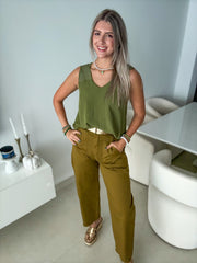 FALL COLOR BARREL PANTS