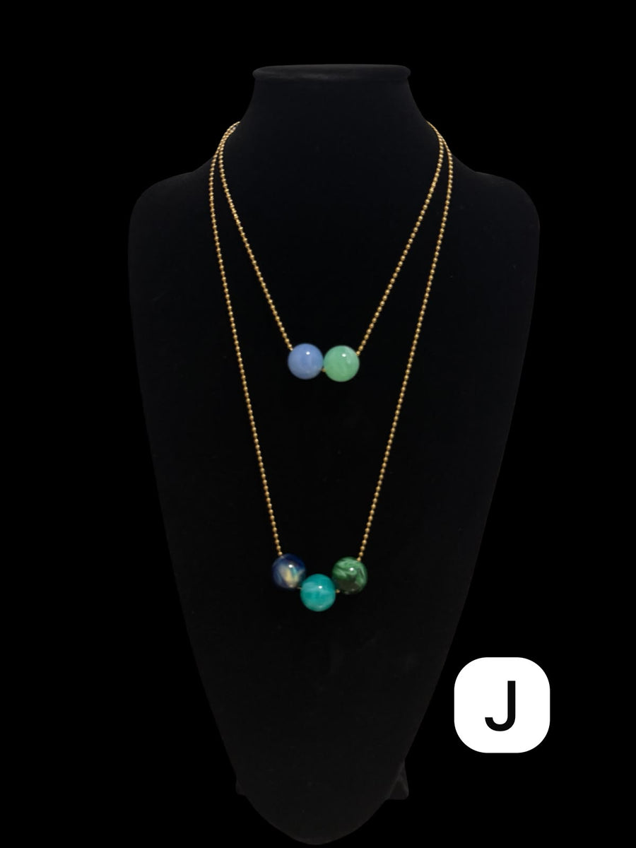 GUMBALL LAYERED NECKLACE SET