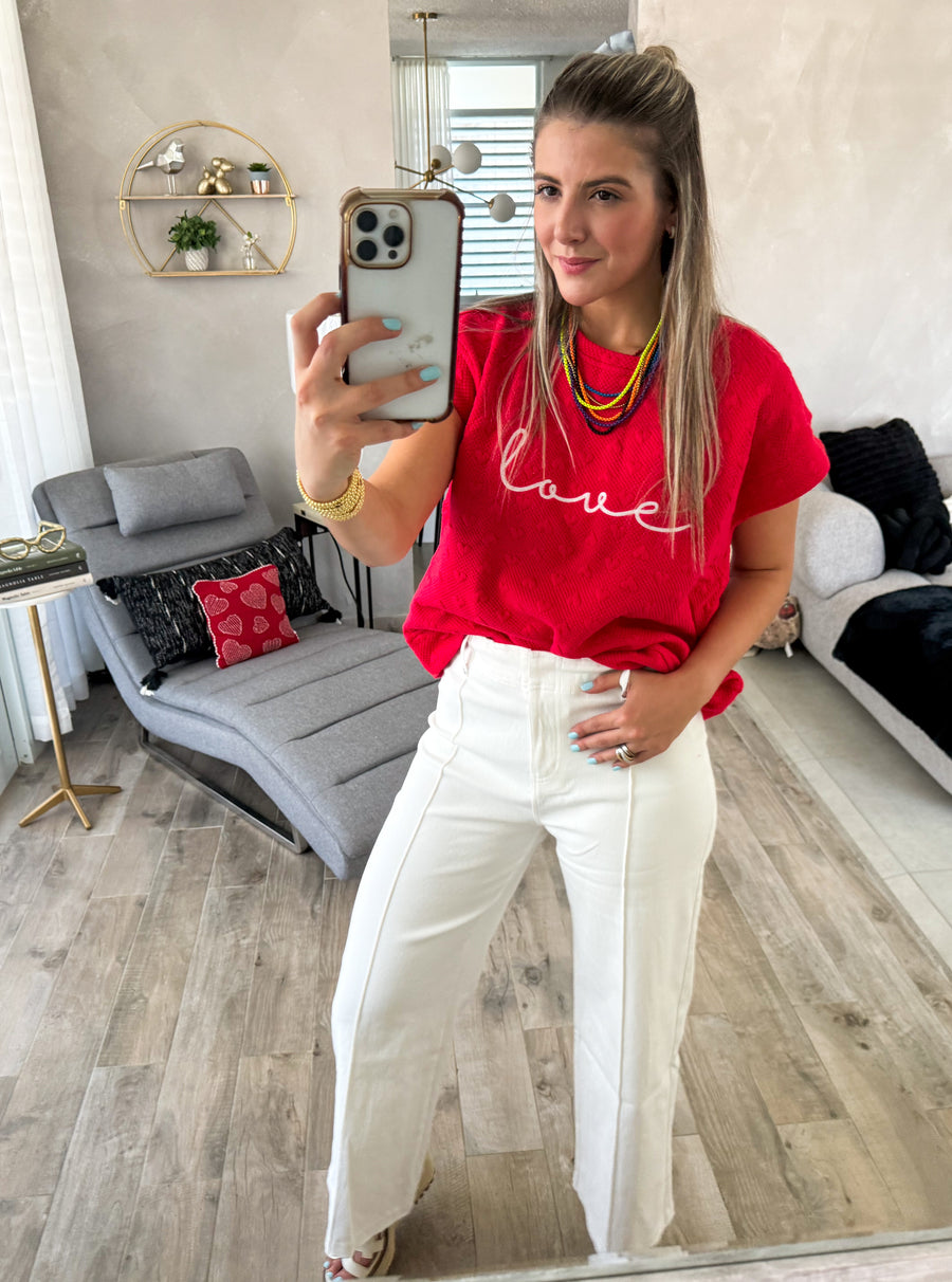 WHITE STRETCHY PANTS