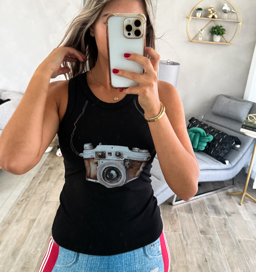 CAMERA TANK TOP