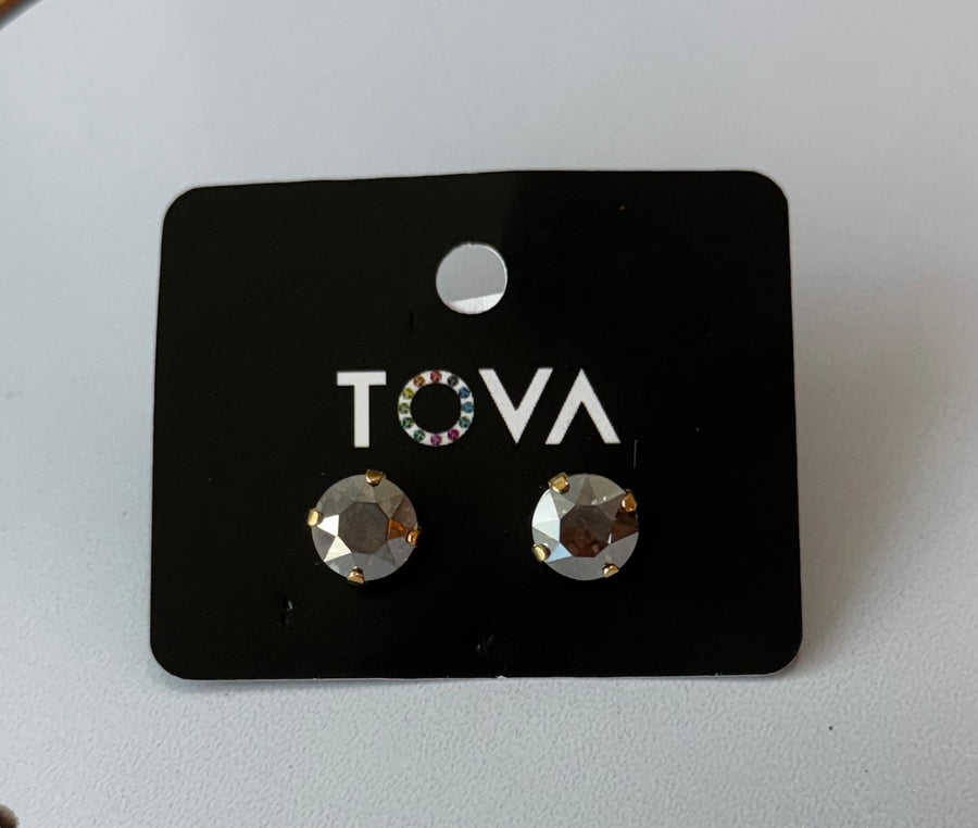 TRENTLEY METALIC PEWTER EARRING