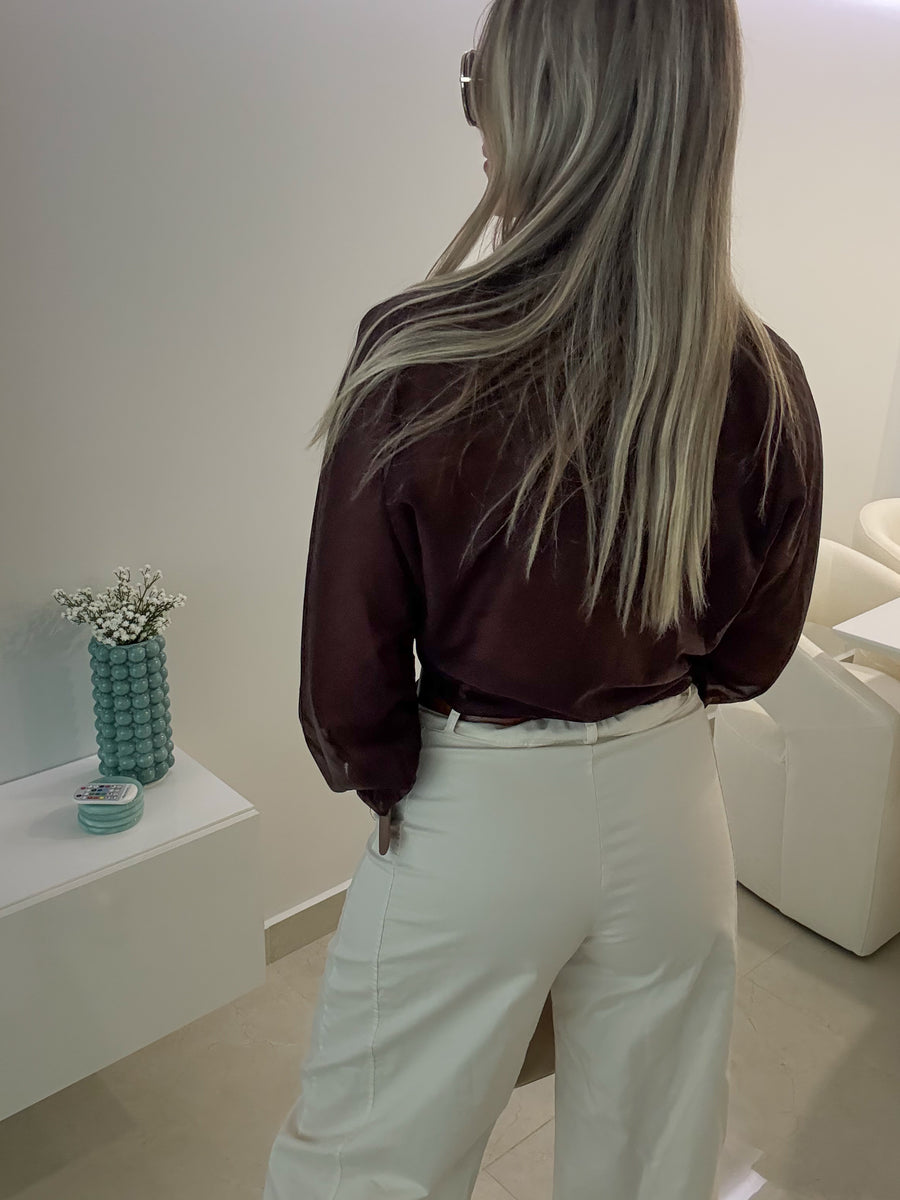 SHEER KNOT BLOUSE