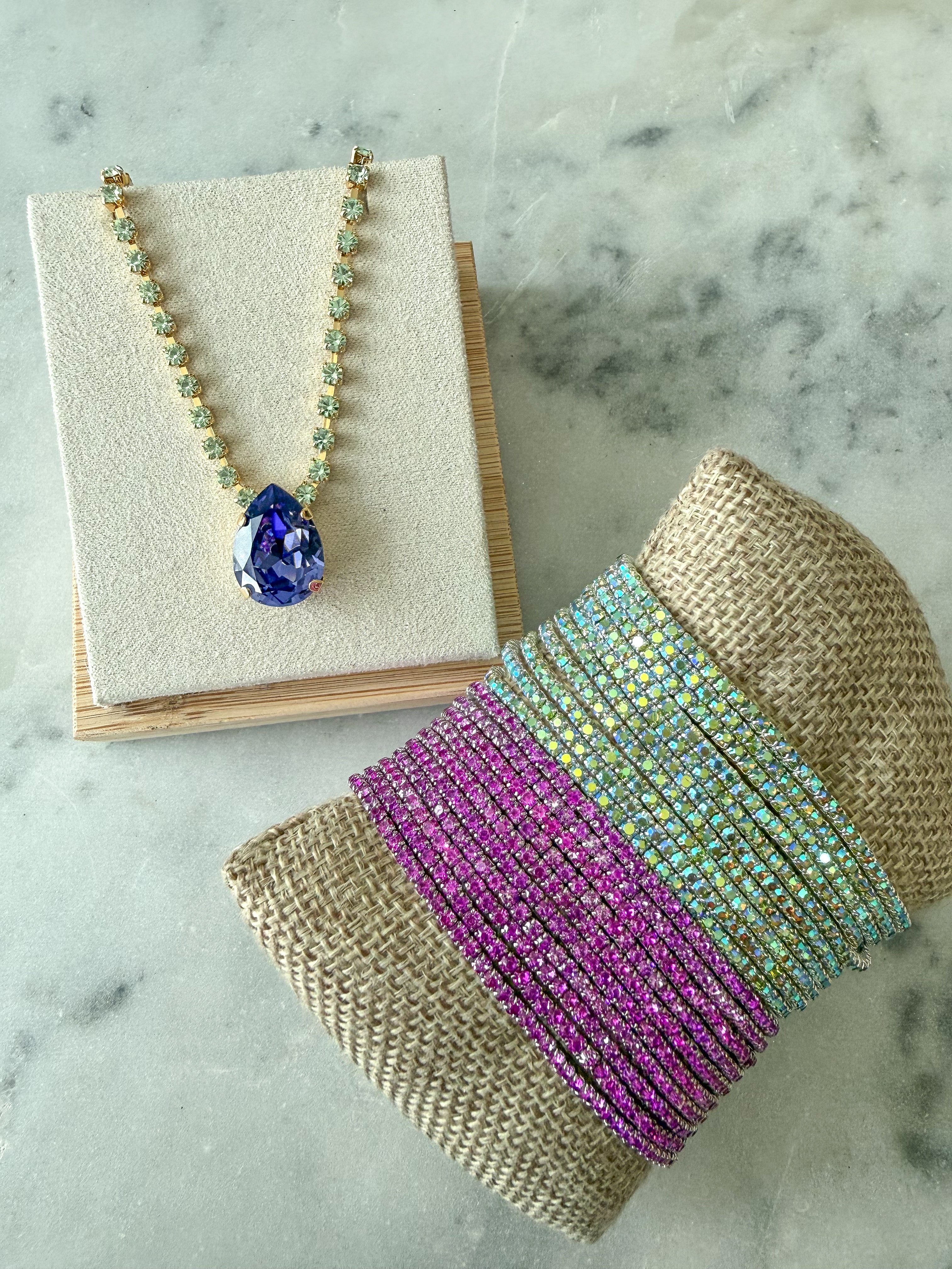 MILLI NECKLACE IN PURPLE/MINT