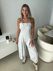 GRAY BARREL JUMPSUIT