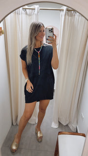 BASIC T-SHIRT HIGH LOW DRESSES