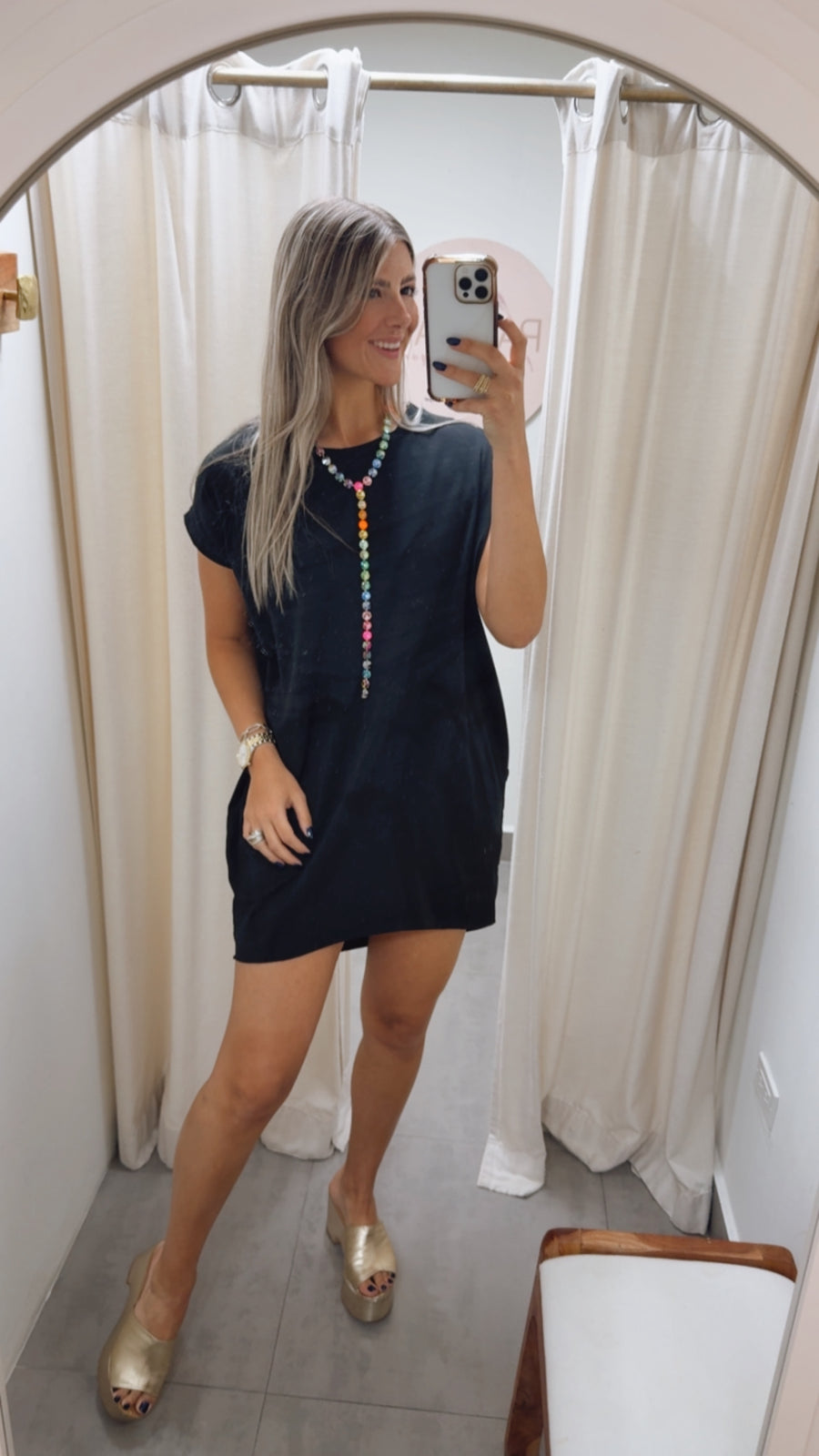 BASIC T-SHIRT HIGH LOW DRESSES