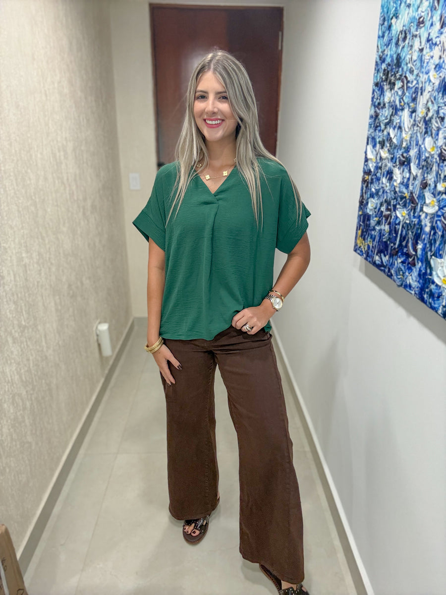 V-NECK TUNIC BLOUSES