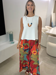 MULTICOLOR PRINTED LOOSE PANTS