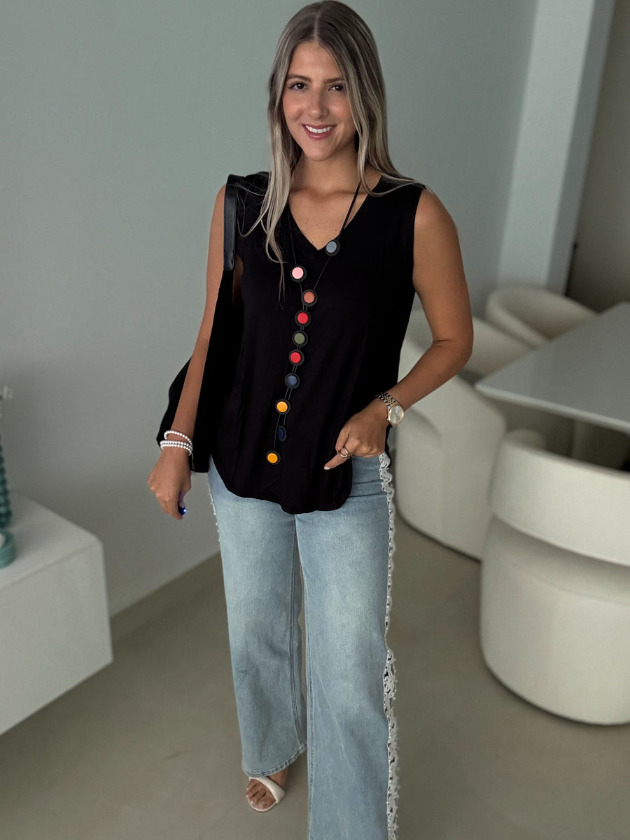 V-NECK SOFT TANK TOPS