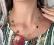 CLOVER MULTICOLOR NECKLACE
