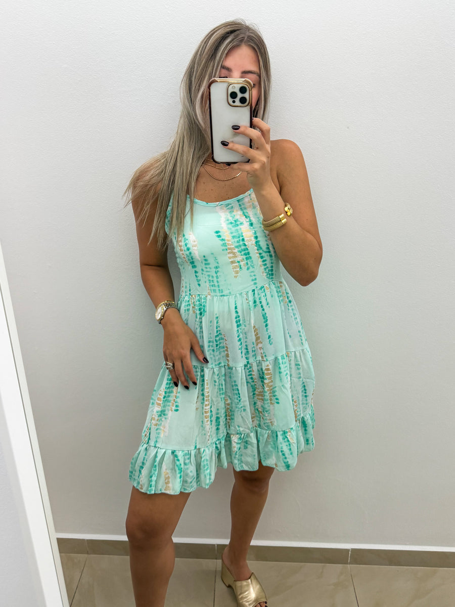 MINT TIE DYE DRESS