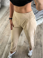 KHAKI STRETCHY PANTS