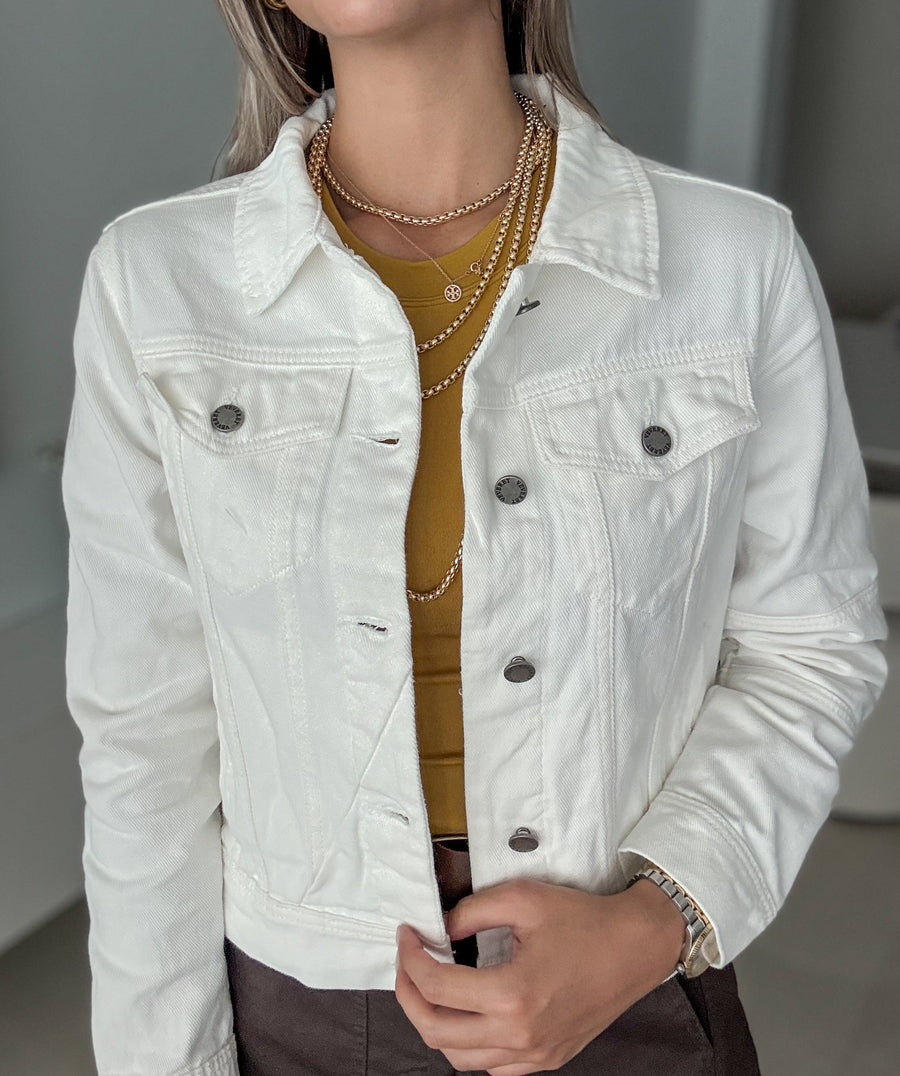 WHITE DENIM JACKET