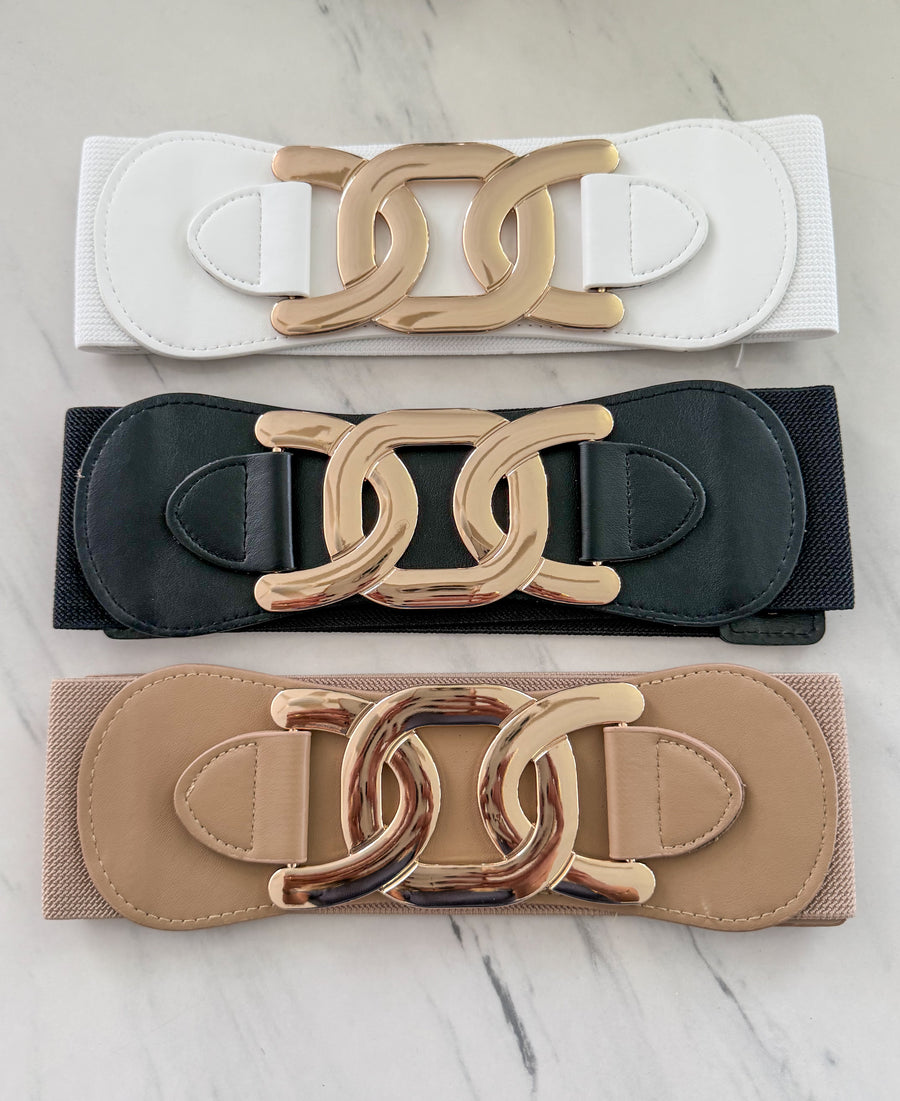 METAL BUCKLE ELASTIC BELT