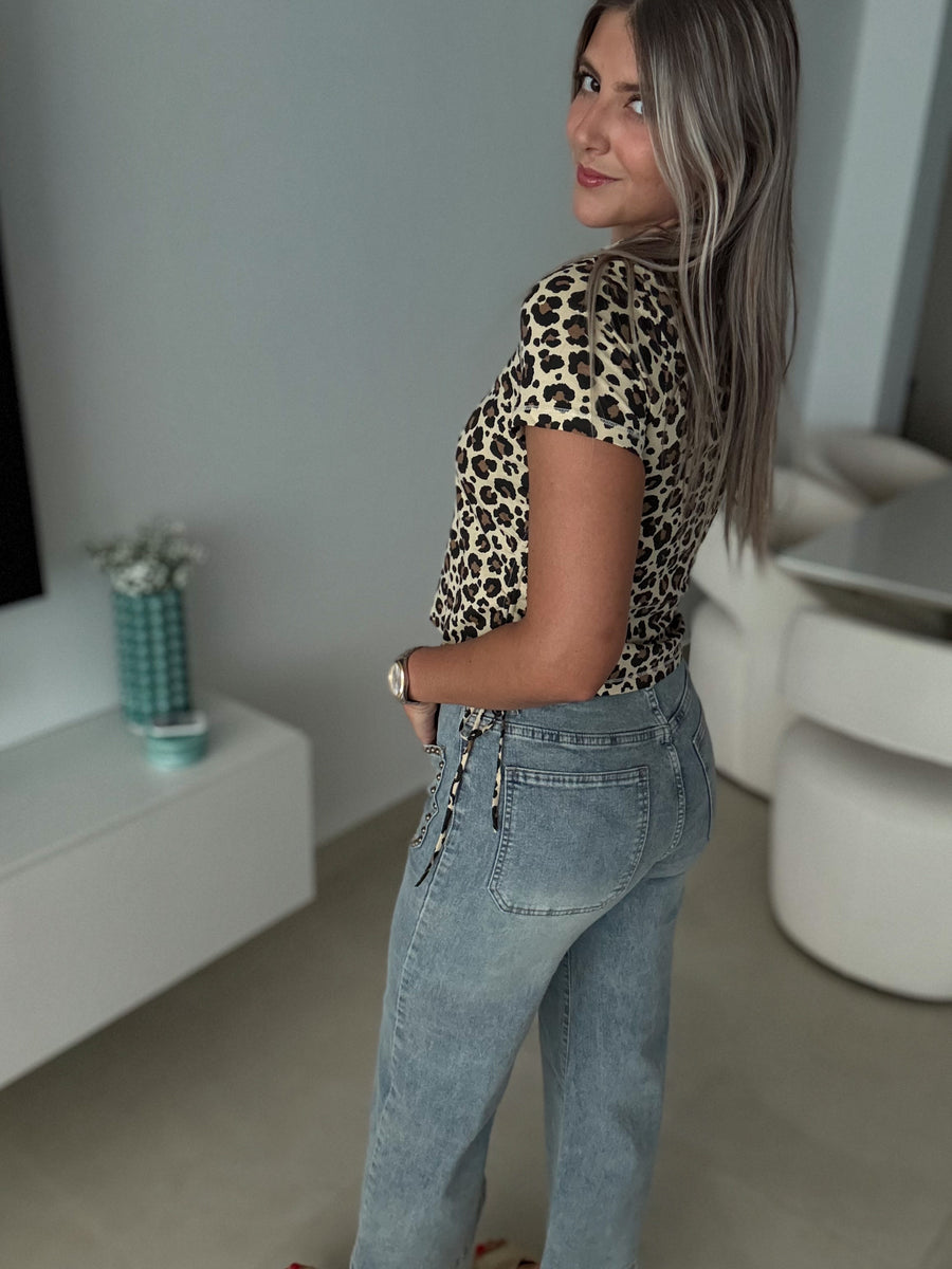 STUDDED STRETCHY JEANS