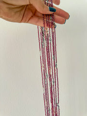 PLUM SEMI-PRECIOUS LONG NECKLACES