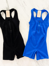 Load image into Gallery viewer, ONE SIZE ZIP RIB TANK ROMPER
