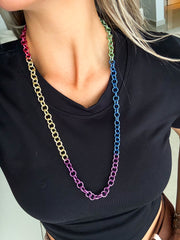 MULTICOLOR ALUMINUM NECKLACE