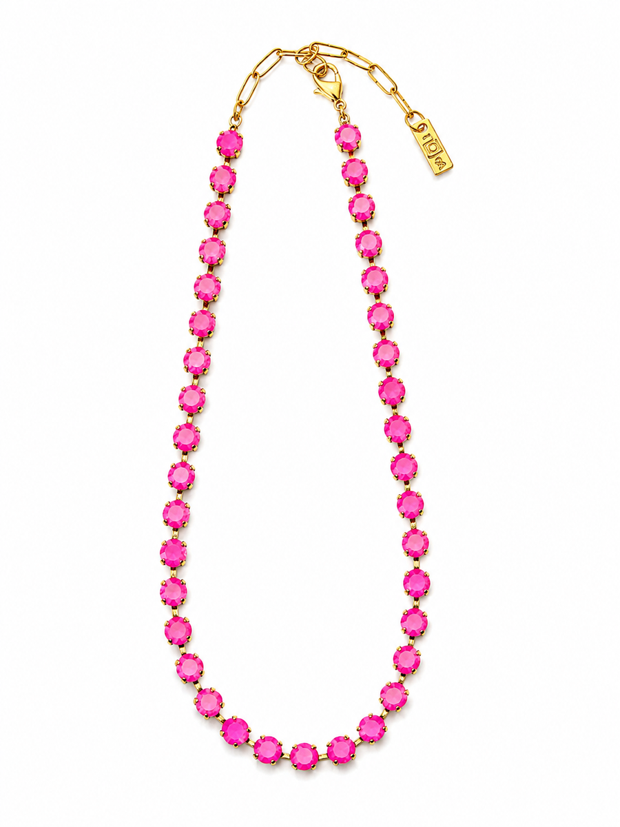SARINA NECKLACE IN PINK MATTE