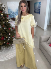 PASTEL SATIN LACE TOPS