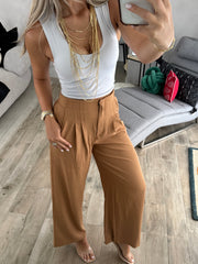 CAMEL TAILORED PANTS