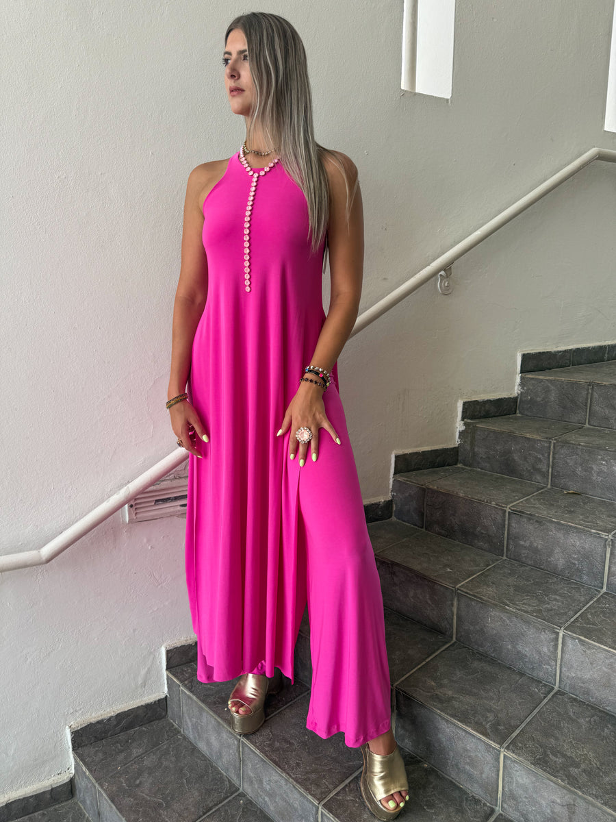 PIA MAGENTA RACERBACK TOP & PANT SET