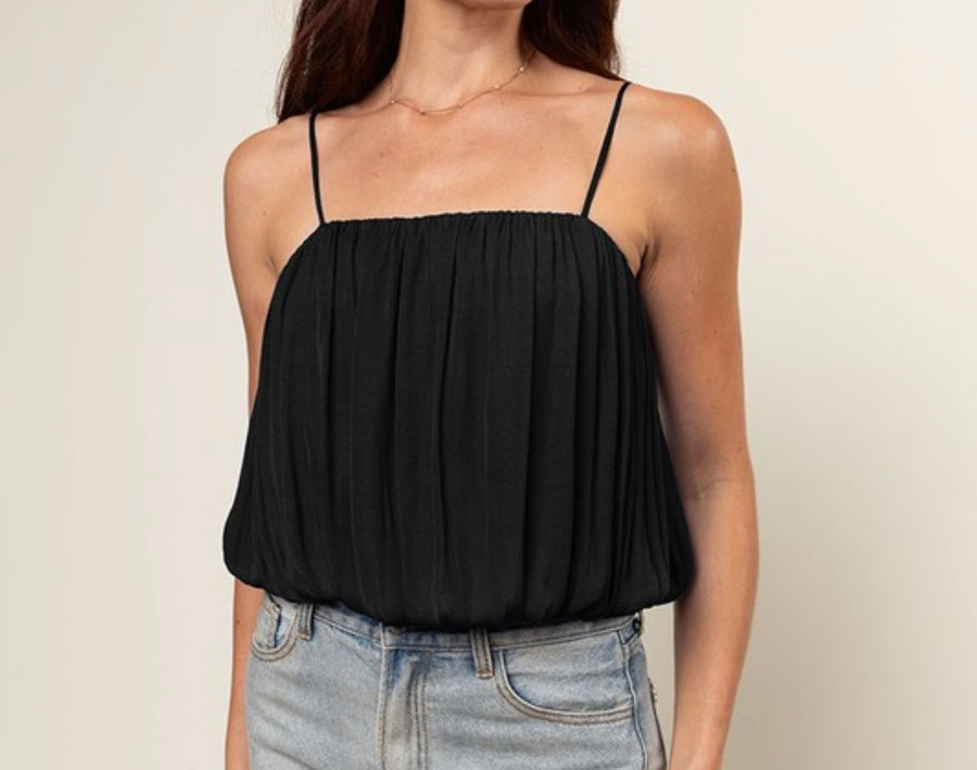 SATIN BUBBLE TOP
