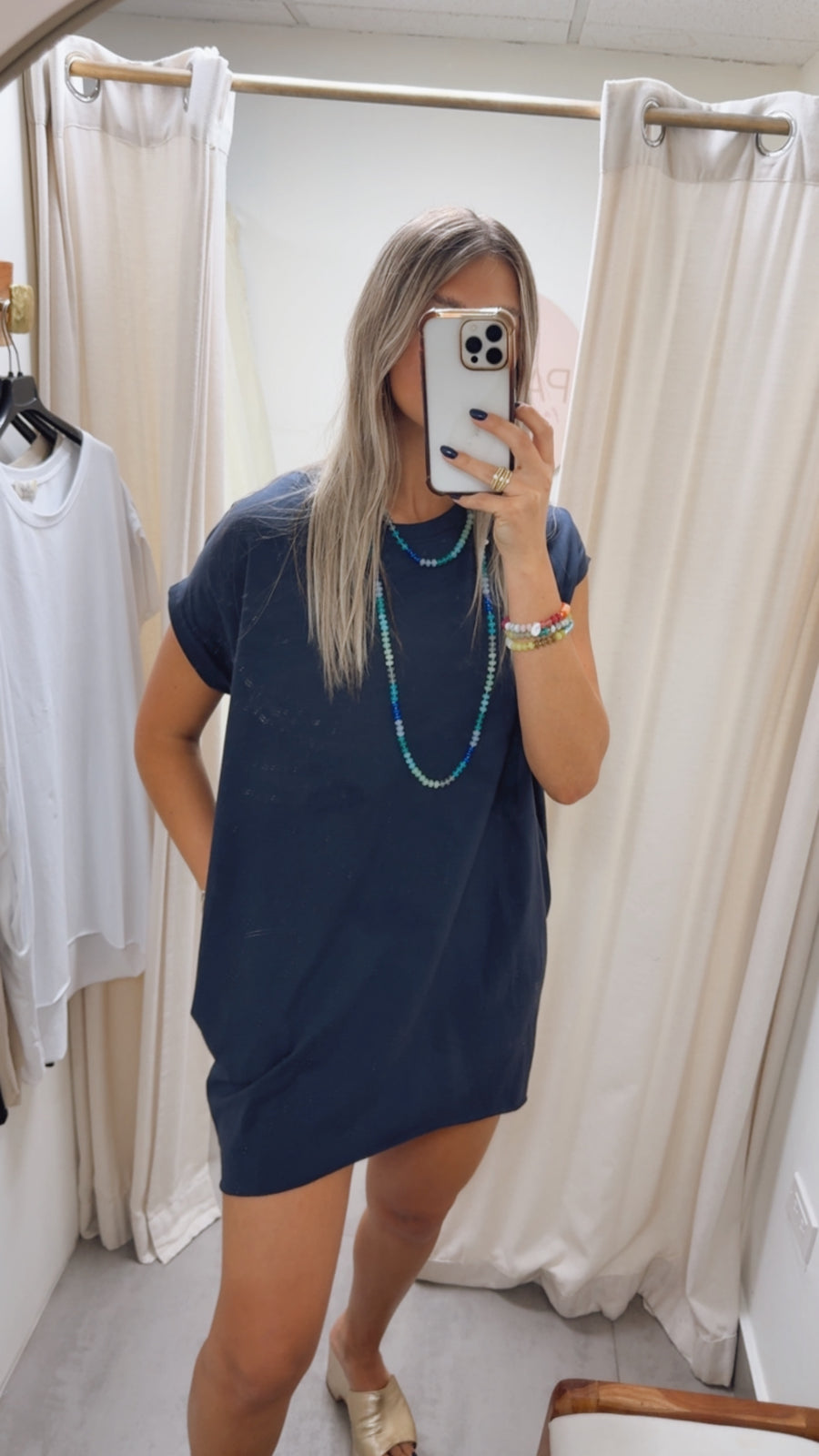 BASIC T-SHIRT HIGH LOW DRESSES