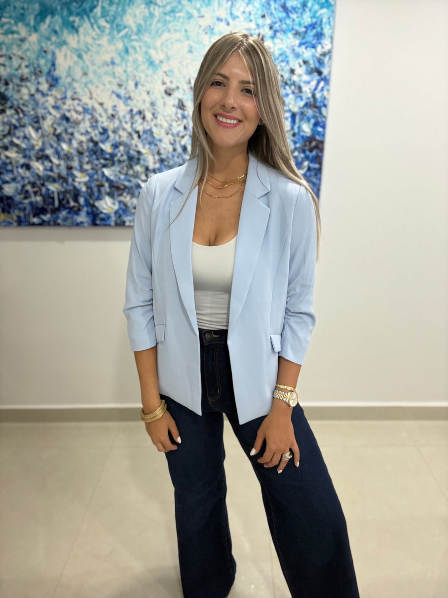 BABY BLUE TAILORED BLAZER