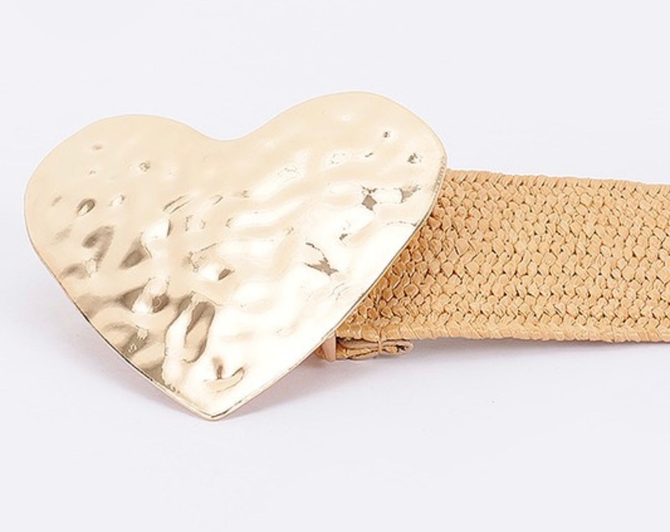 HEART BUCKLE STRETCH BELT