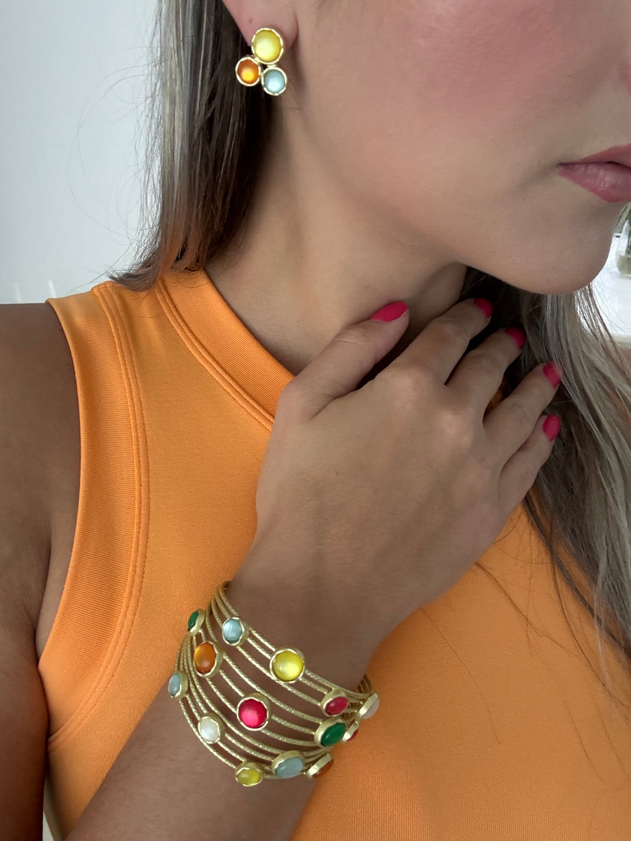 MULTICOLOR CUFF BRACELET