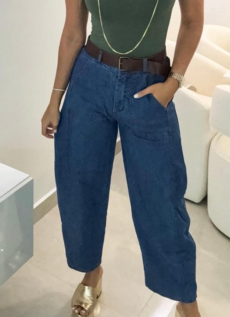 *PRE-ORDER* DENIM BARREL JEANS