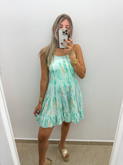 MINT TIE DYE DRESS