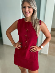 BURGUNDY ELEGANT ROMPER
