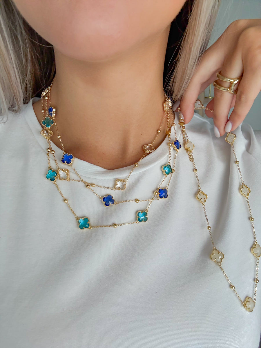 CLOVER DENIM COLLECTION NECKLACES