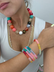 MULTICOLOR SEMIPRECIOUS BRACELETS