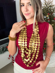 WOODEN STATEMENT NECKLACES