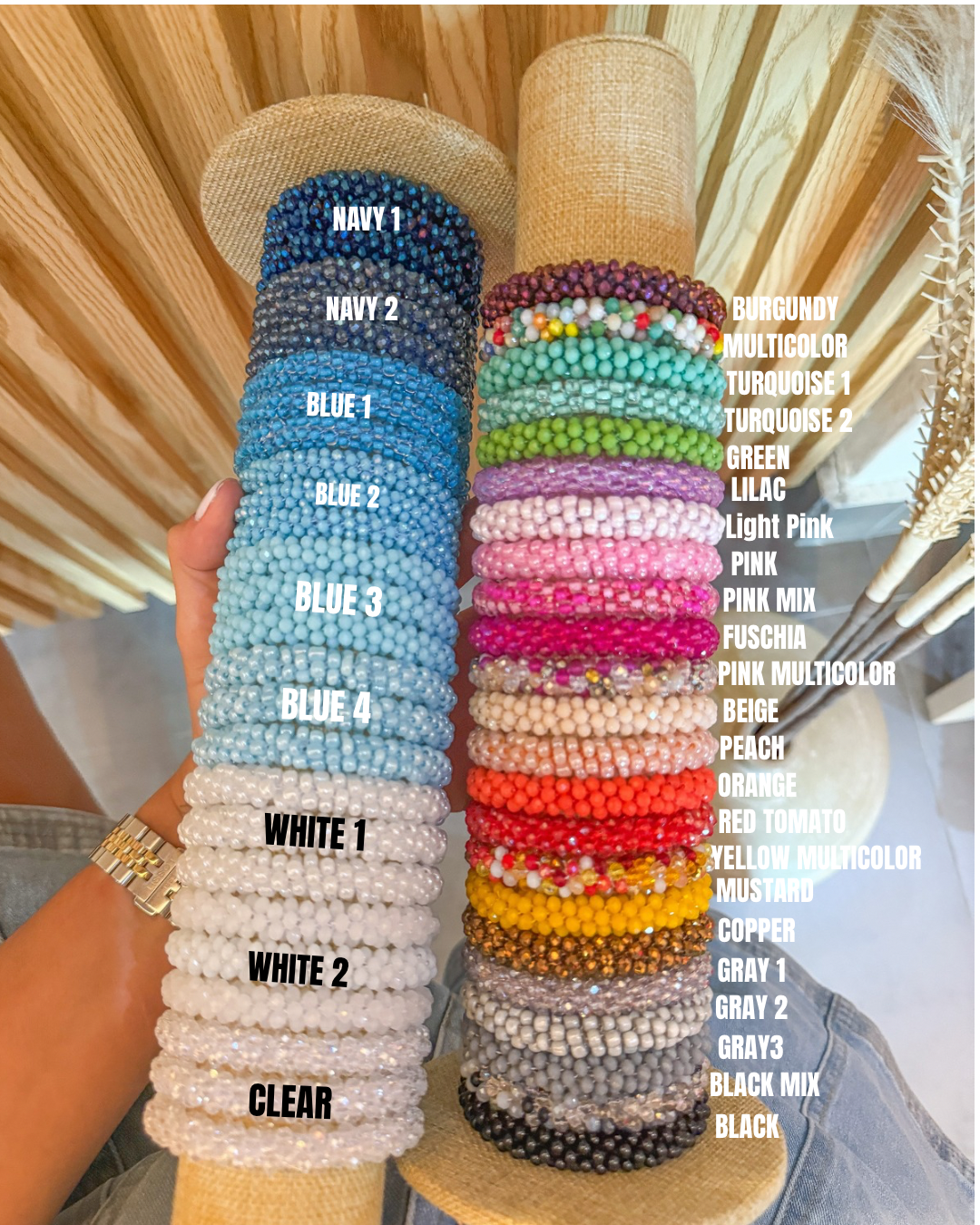 FANCY CRYSTAL ELASTIC BRACELETS